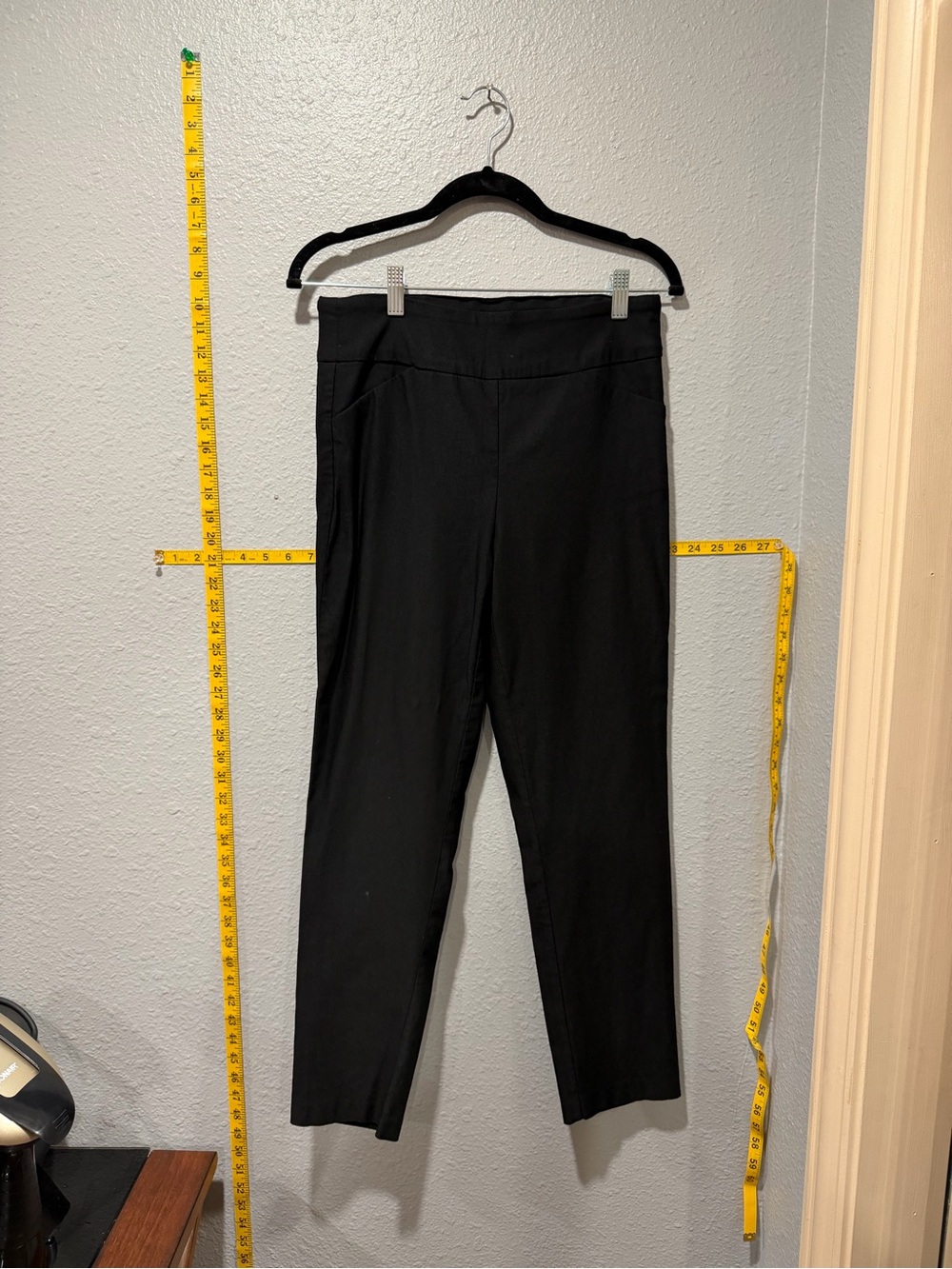 Tribal Black Pull-On Ankle Dress Pants Size 10